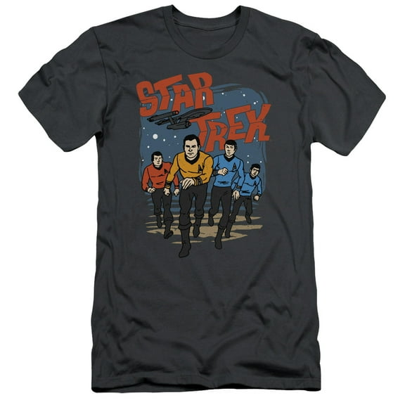 Star Trek - Run Forward - Slim Fit Short Sleeve Shirt - Medium