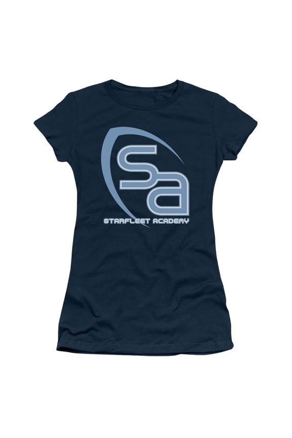 Star Trek - Sa Logo - Juniors Teen Girls Cap Sleeve Shirt - Small