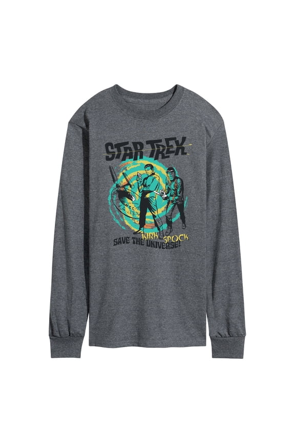 - Save The Universe - Men's Long Sleeve Graphic T-Shirt