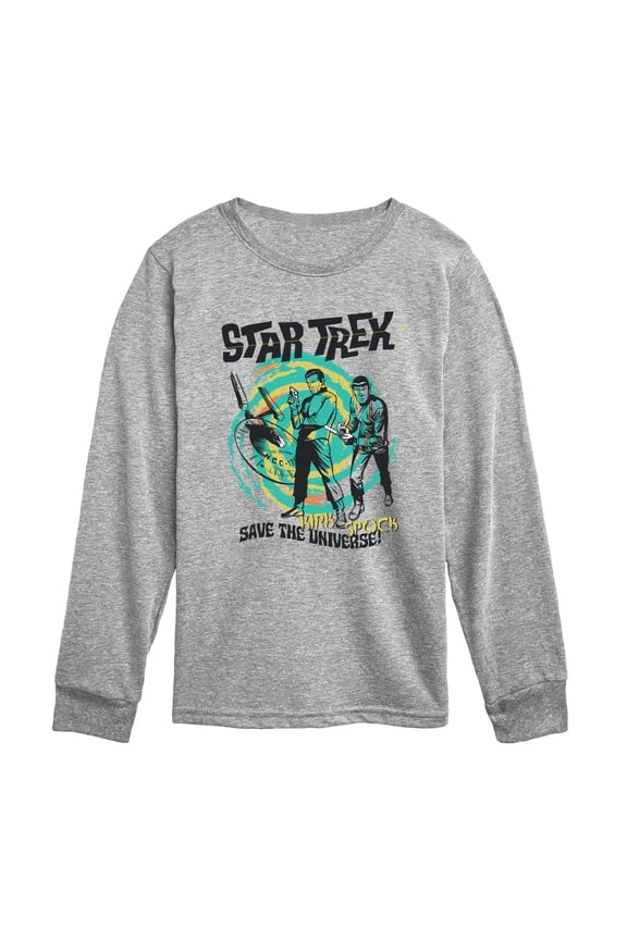 - Save The Universe - Youth Boys Long Sleeve Graphic T-Shirt