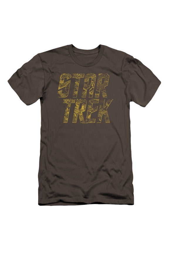 Star Trek - Schematic Logo - Premium Slim Fit Short Sleeve Shirt - Medium
