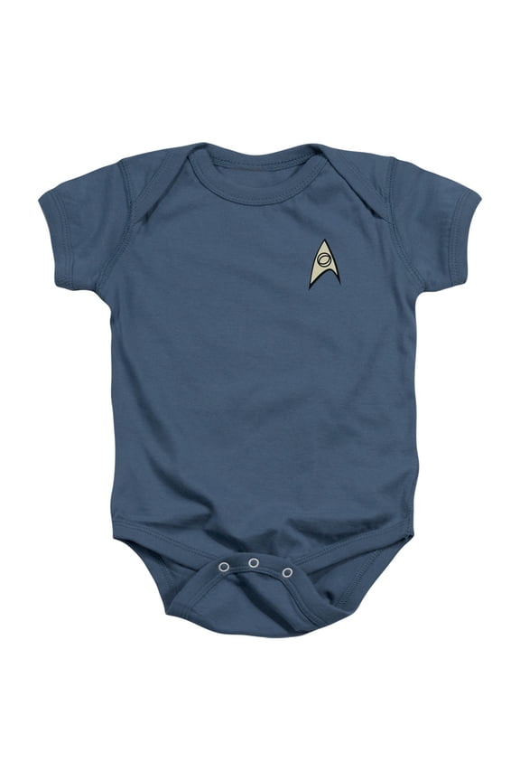 Star Trek Science Uniform Infant Baby Romper Indigo