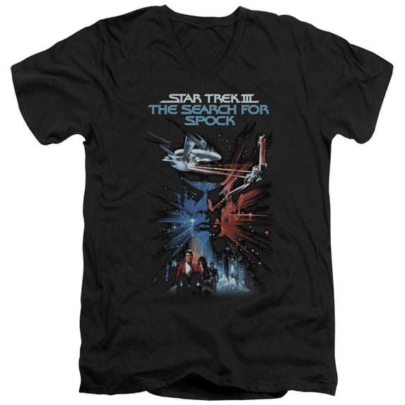 Star Trek - Search For Spock(Movie) - Slim Fit V Neck Shirt - Large