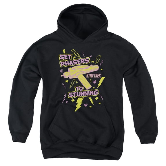 Star Trek - Set Phasers - Youth Hooded Sweatshirt - Medium