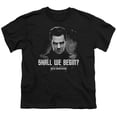thumbnail image 1 of Star Trek Men's  Shall We Begin Youth T-shirt Black, 1 of 2