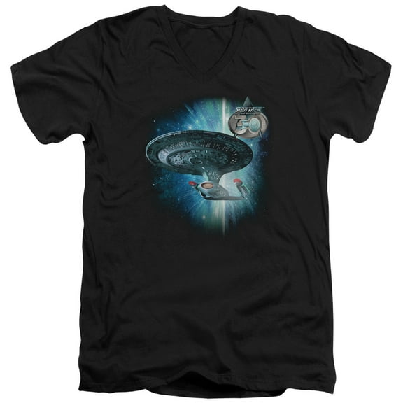 Star Trek - Ship 30 - Slim Fit V Neck Shirt - XX-Large