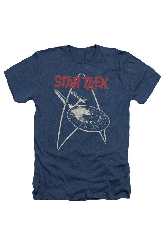 Star Trek - Ship Symbol - Heather Short Sleeve Shirt - X-Large