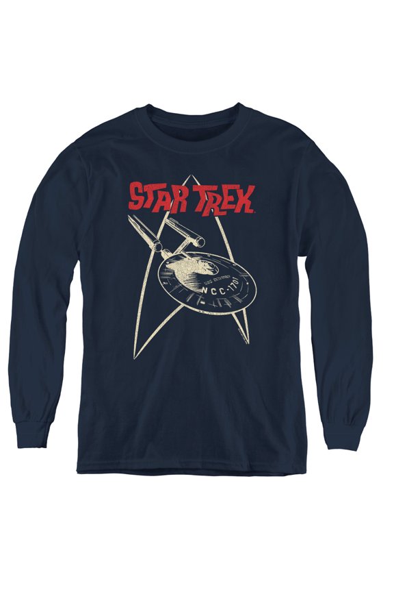 Star Trek - Ship Symbol - Youth Long Sleeve Shirt - Large