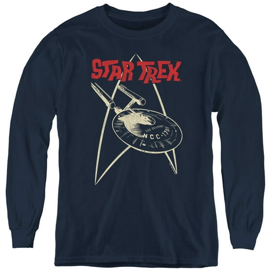 Star Trek - Ship Symbol - Youth Long Sleeve Shirt - Medium