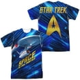 thumbnail image 1 of Star Trek Space Frontier Unisex Adult Sublimated Costume T Shirt (Front/Back), Large Multicolor, 1 of 2
