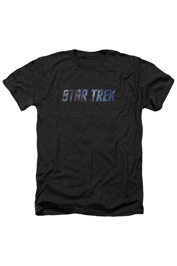 Star Trek - Space Logo - Heather Short Sleeve Shirt - Large