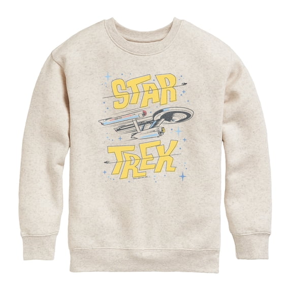Star Trek - Spaceship Boys' Graphic Long Sleeve Fleece Sweatshirt
