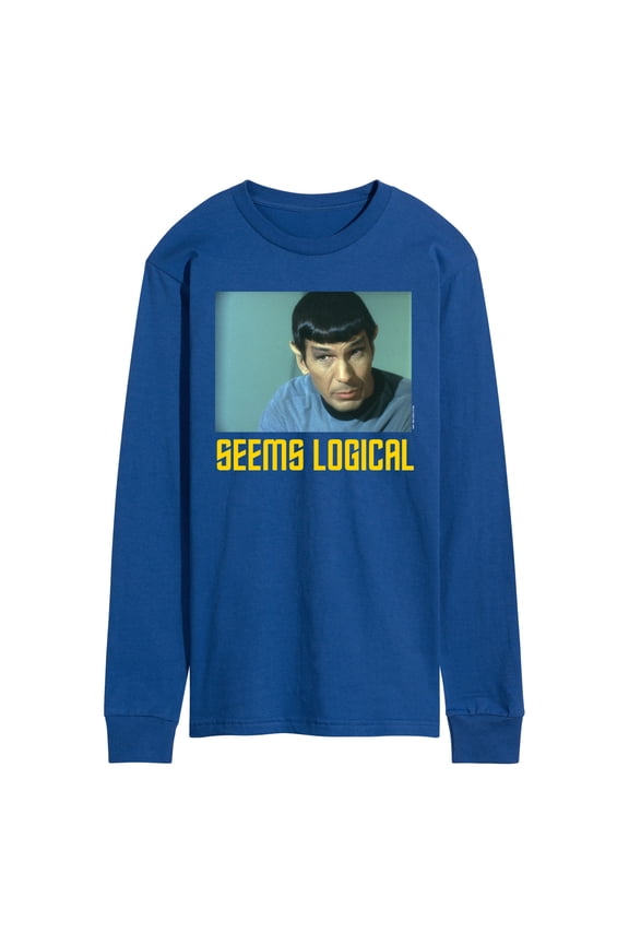 - Spoc Seems Logical - Men's Long Sleeve Graphic T-Shirt