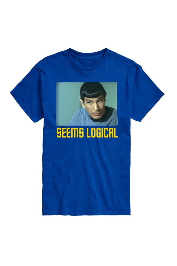 - Spock Seems Logical - Men's Short Sleeve Graphic T-Shirt