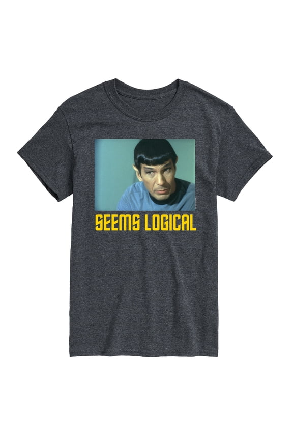 - Spock Seems Logical - Men's Short Sleeve Graphic T-Shirt