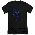 thumbnail image 1 of Star Trek Spock Constellations Premium Canvas Adult Slim Fit 30/1 T-Shirt Black, 1 of 1
