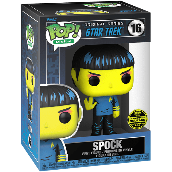 Funko Pop Digital: Star Trek SPOCK Grail Black Light Physical Redemption