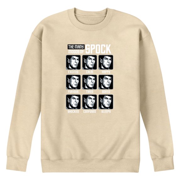 Star Trek - Spock Moods - Men's Crew Fleece