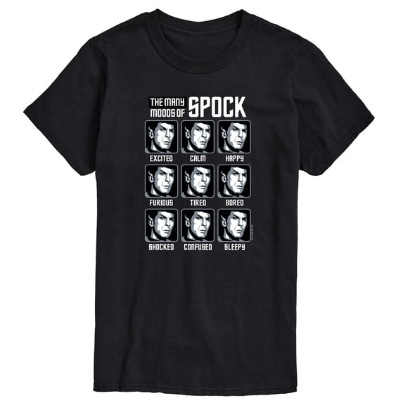 Star Trek - Spock Moods - Men's Short Sleeve Graphic T-Shirt