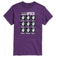 thumbnail image 1 of Star Trek - Spock Moods - Men's Short Sleeve Graphic T-Shirt, 1 of 4