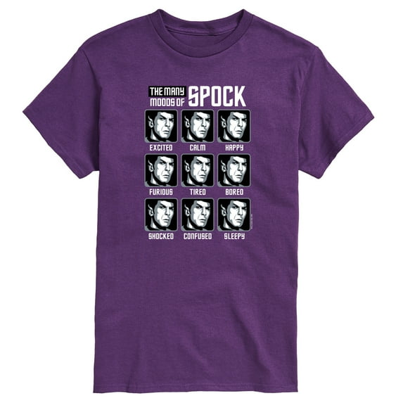 Star Trek - Spock Moods - Men's Short Sleeve Graphic T-Shirt