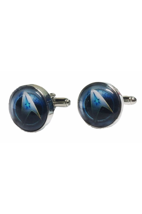 Star Trek Star Fleet Command Glass Dome Cufflinks