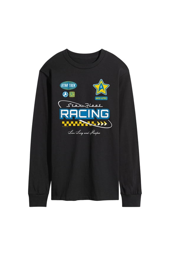 - Star Fleet Racing Jersey - Men's Long Sleeve Graphic T-Shirt