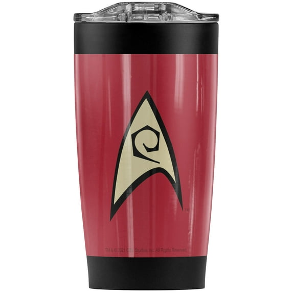 Star Trek/Star Trek Engineering Uniform Stainless Steel Tumbler 20 oz Coffee Travel Mug/Cup, Vacuum Insulated & Double Wall with Leakproof Sliding Lid | Great for Hot Drinks and Cold Beverages