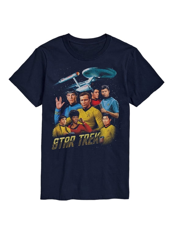 - Star Trek Tos Crew Men's Short Sleeve Graphic T-Shirt