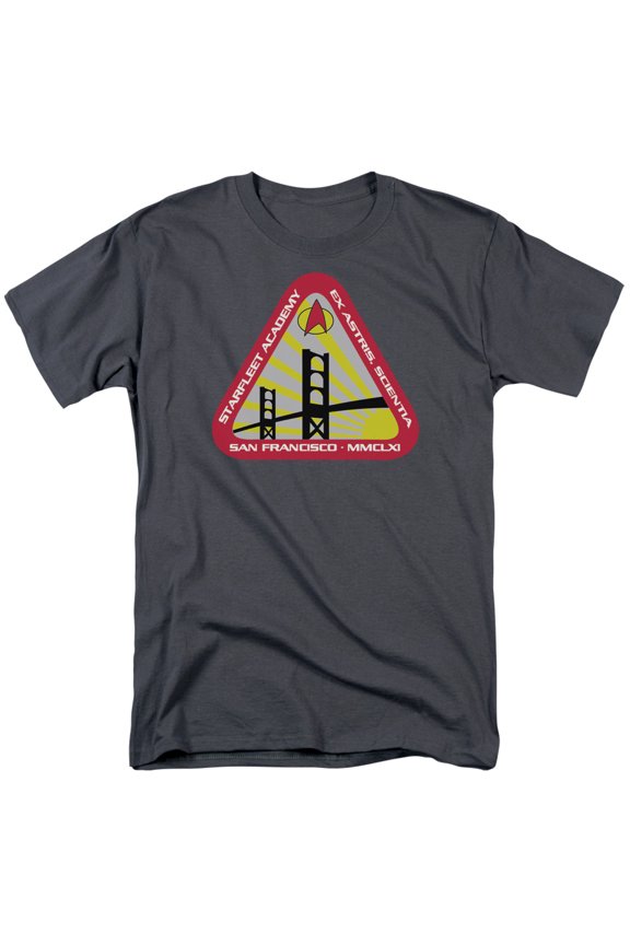 Starfleet Academy Adult 18/1 T-Shirt Charcoal