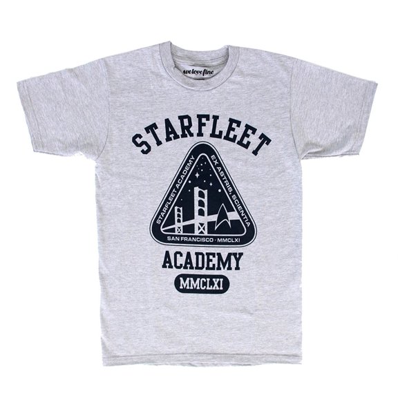 Star Trek Starfleet Academy Crew Logo Adult Heather Gray T-Shirt