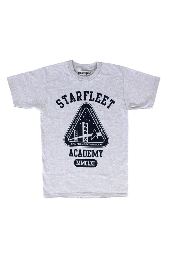 Star Trek Starfleet Academy Crew Logo Adult Heather Gray T-Shirt