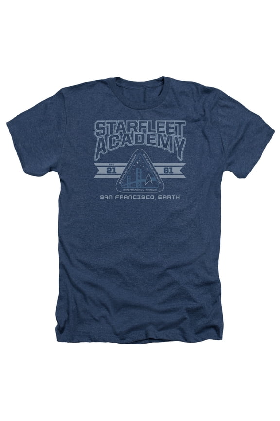 Star Trek - Starfleet Academy Earth - Heather Short Sleeve Shirt - Large