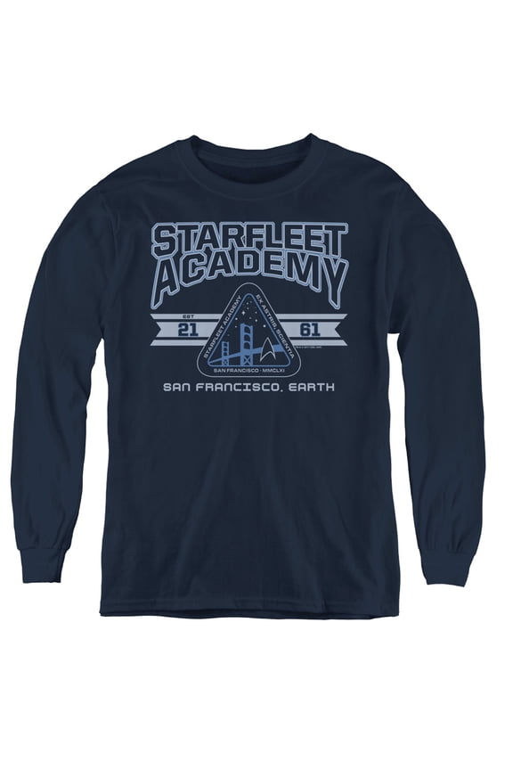Star Trek - Starfleet Academy Earth - Youth Long Sleeve Shirt - Large