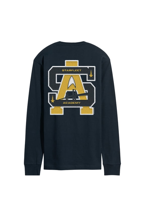 - Starfleet Academy Letterman - Men's Long Sleeve Graphic T-Shirt