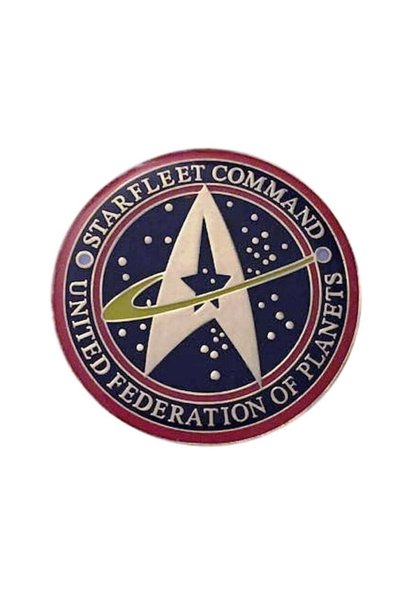 Star Trek Starfleet Command UFP 1.25 Inches Tall Enamel Metal Pin