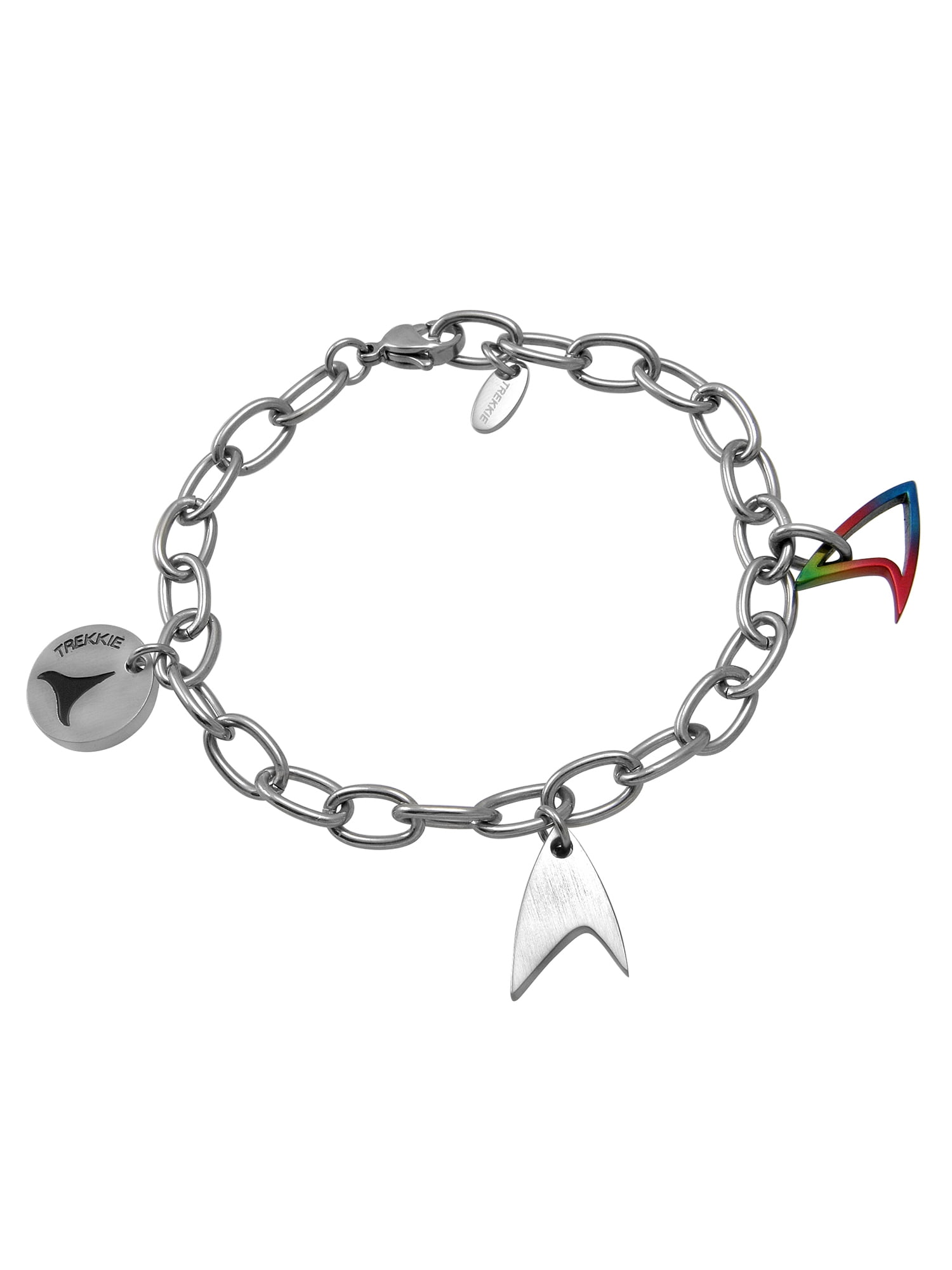 Star Trek Starfleet Insignia Stainless Steel Charm Bracelet