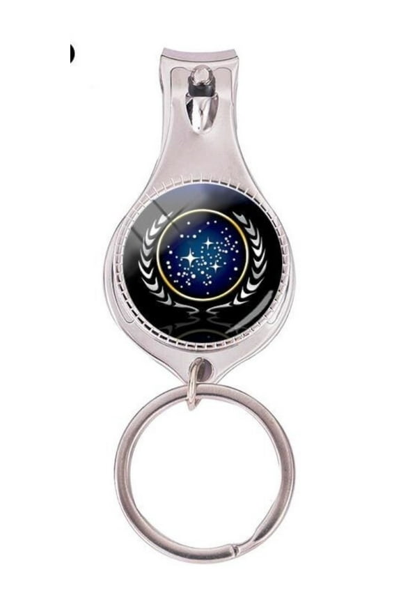 Star Trek Starfleet UFP Logo Bottle Opener Nail Clipper Keychain