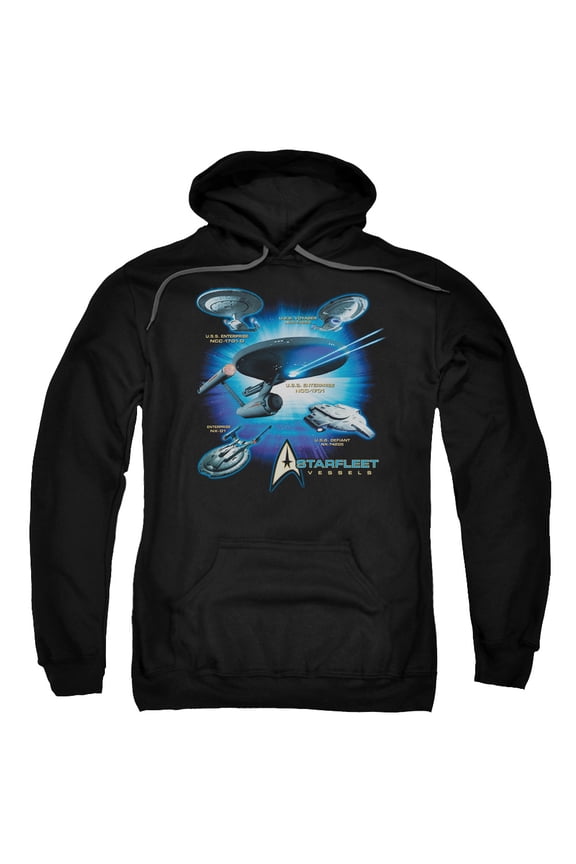 Star Trek - Starfleet Vessels - Pull-Over Hoodie - Small