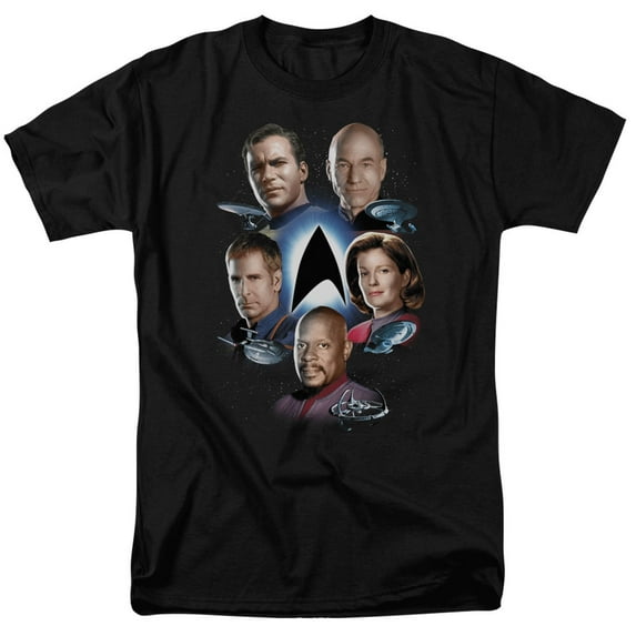 Star Trek - Starfleets Finest - Adult Unisex Short Sleeve T-Shirt - Black