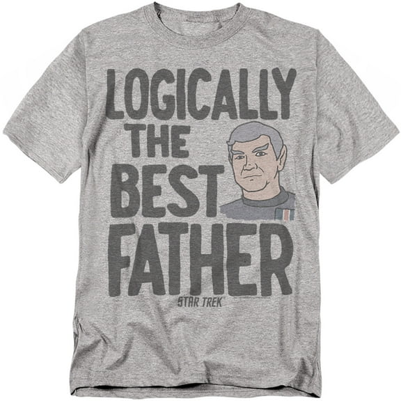 Star Trek T-Shirt Star Trek Logically The Best Father Unisex Graphic Tee for Men & Women