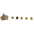 thumbnail image 1 of Star Trek TNG Communicator And 5 Uniform Pip Set Metal Pin Set, 1 of 1