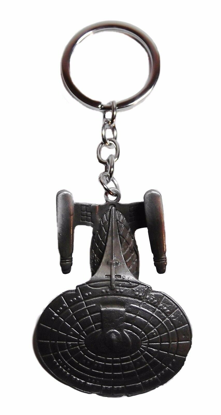 Star Trek TNG Enterprise Ship Pewter Finish Keychain Walmart