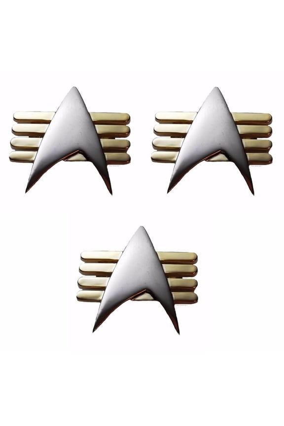 Star Trek TNG Future Imperfect Communicator Metal Pin Set of 3 Pins
