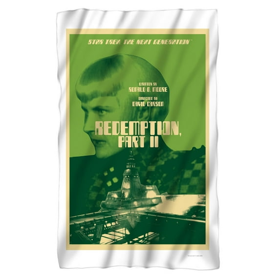 Star Trek TNG Season 5 Episode 1 Fleece Blanket (36x58)