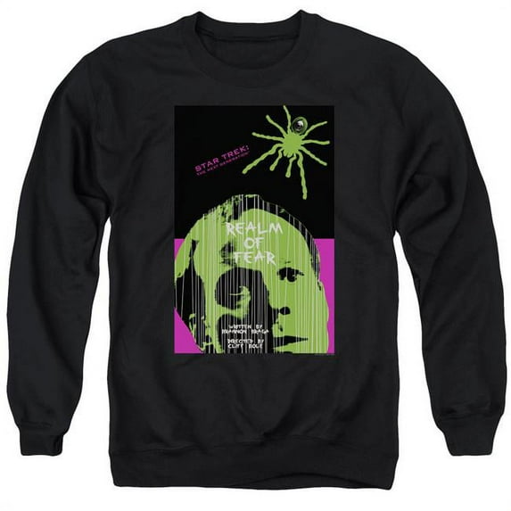Star Trek & TNG Season 6 Episode 2 Adult Crewneck Sweatshirt, Black - 2X