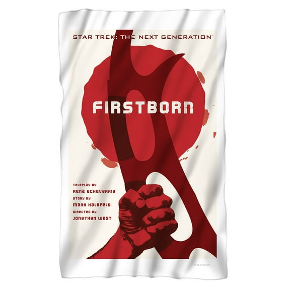 Star Trek TNG Season 7 Episode 21 Fleece Blanket (36x58)