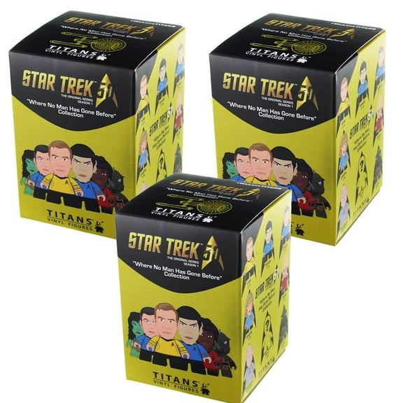 Star Trek TOS Blind Bag Vinyl Figure, Lot of 3
