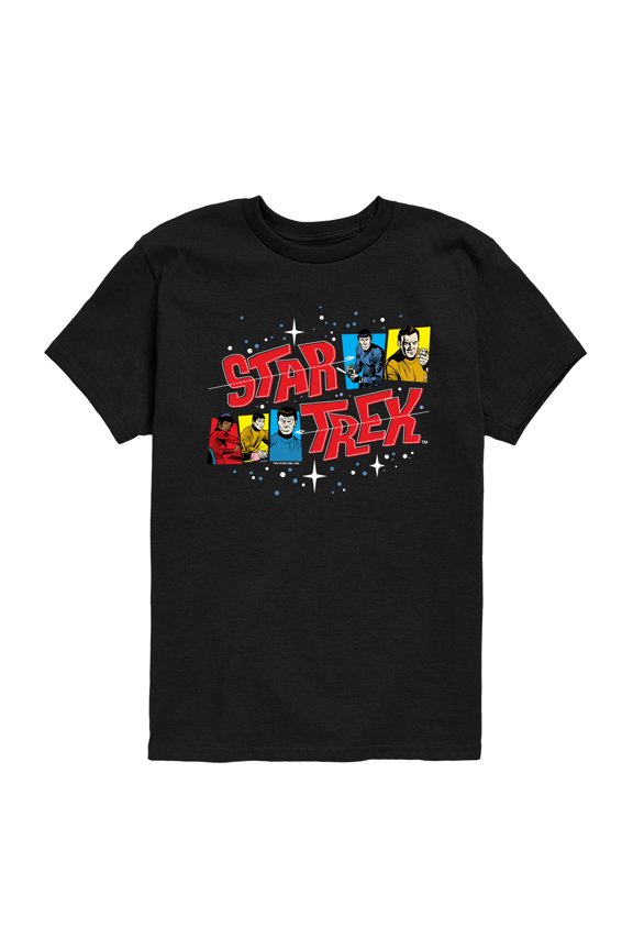 - TOS Galaxy Pop Cast - Youth Boys Short Sleeve Graphic T-Shirt