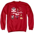 thumbnail image 1 of Star Trek & TOS Gift Set Adult Crewneck Sweatshirt, Red - Extra Large, 1 of 1
